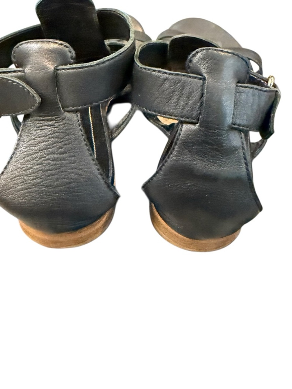 Balenciaga Arena Black Leather Gladiator Studded Multi-Strap Ankle Sandals - Picture 6 of 15